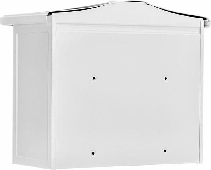 Produktbild Burg Wächter Briefkasten Stahl verzinkt BxHxT 345/410/205 mm Kopenhagen 882 weiss mit Klappe