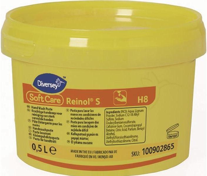 Produktbild Reinol Diversey 100902865 Soft Care S, Handwaschpaste mit natürlichem Reibemittel, 0,5 L (500 ml)