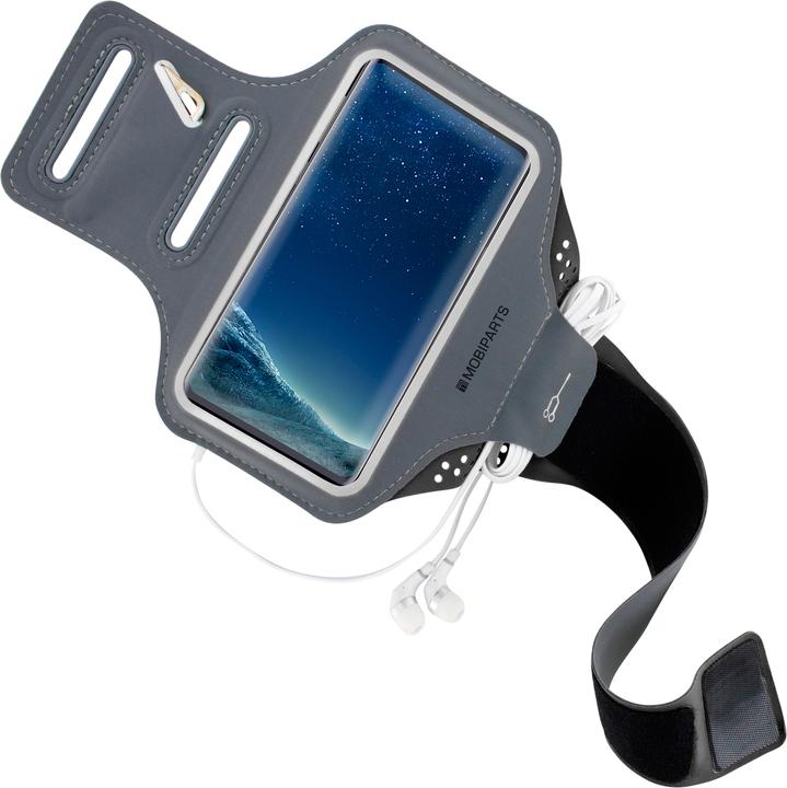 Actual product image Mobiparts Comfort Fit Sport Armband Samsung Galaxy S8 Black