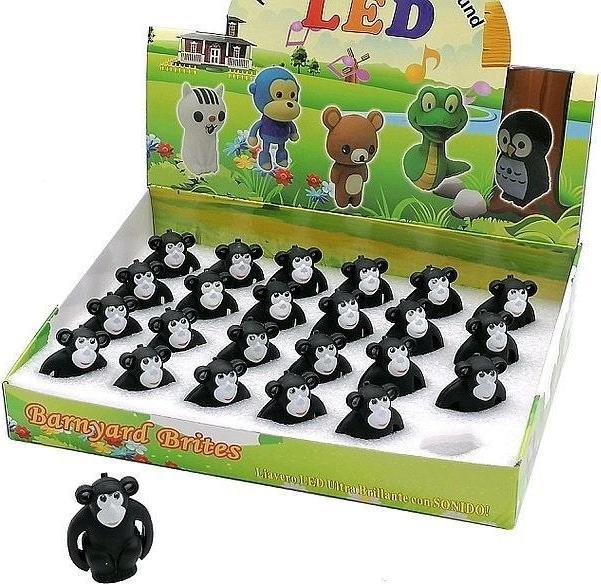 Actual product image Adar Affen-Licht-Sound-Schlüsselanhänger (24 Stück)