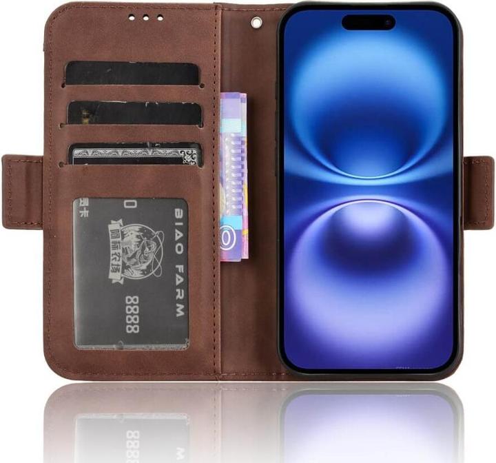 Actual product image Cover-Discount iPhone 16 - Case with many card slots (Apple iPhone 16)