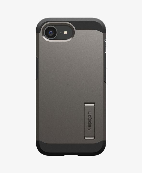 Produktbild Spigen Tough Armor Case with MagSafe for iPhone 16e with Stand - Gray (Apple iPhone 16e)