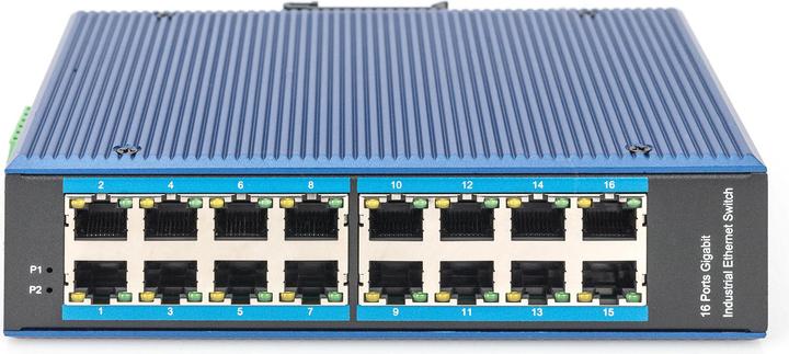 Produktbild Digitus Industrial 16-Port Gigabit Switch, Unmanaged (16 Ports)