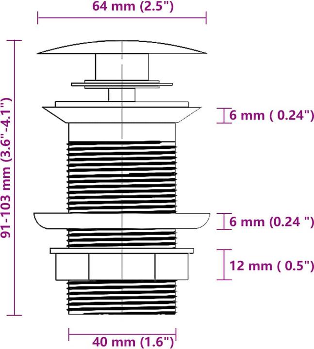 Immagine prodotto VidaXL Agosto (Lavello montato, 42 cm, 42 cm)