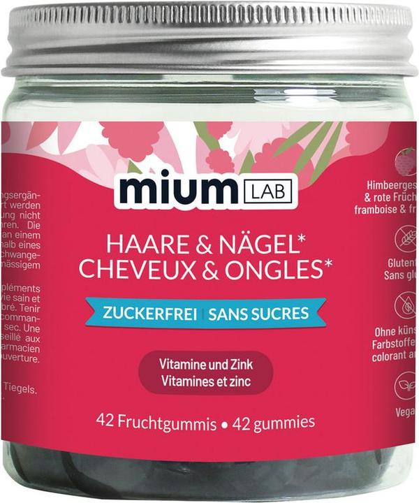 Actual product image Mium Lab Vitamingummis Haare & Nägel (42 Piece, Gummies, 140 g)