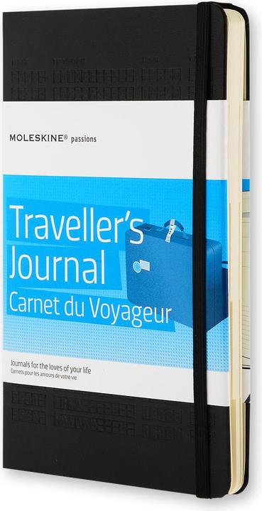 Moleskine Carnet de voyage du livre Passions (A5, Blanc, Couverture rigide)