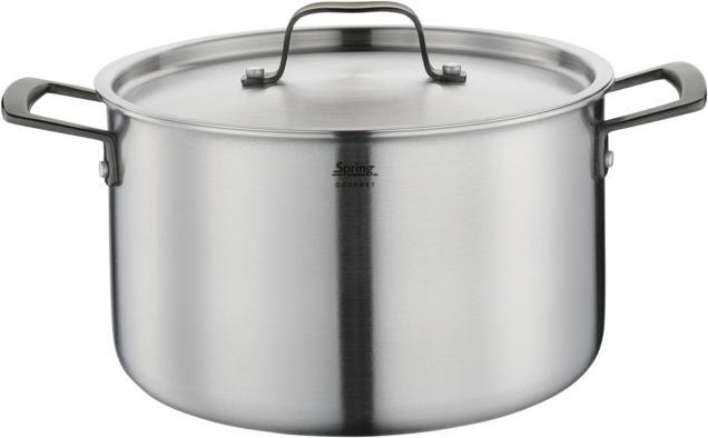 Actual product image Spring Gourmet saucepan black (24 cm, Pot, Stainless steel)