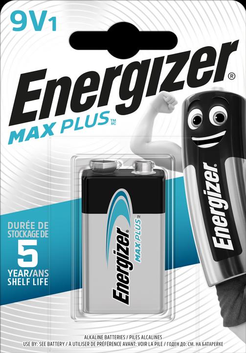 Energizer Max Plus Alkaline (1 Stk., 9V Block, 600 mAh)