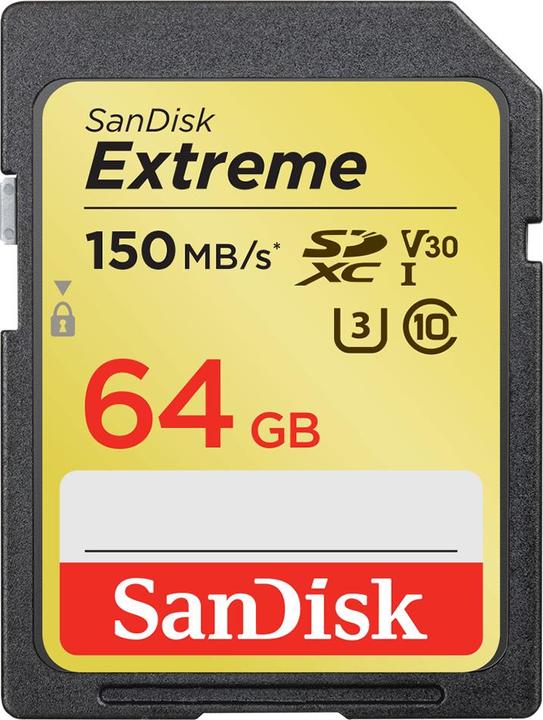 SanDisk SDXC estremo (64 GB, SDXC, U3, UHS-I)