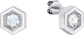Image du produit Tommy Hilfiger - Fashion steel earrings with crystal Geometric 2780859