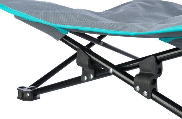 Produktbild Trixie Camping-Bett, bis 35 kg, 88 x 32 cm, Dunkelgrau/Petrol (Hund)