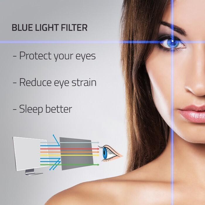 Actual product image Qoltec 51056 View protection filter (22 inch) (22", 16 : 10)