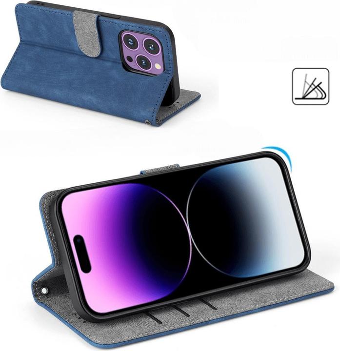 Produktbild Cover-Discount Xiaomi 13T / 13T Pro - Etui mit RFID Blocker dunkelblau (Xiaomi 13T)