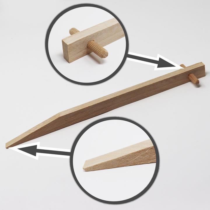 Produktbild Aquagart 20 Erdanker aus Buchenholz I Holz Bodenanker Holzpock Befestigungsanker