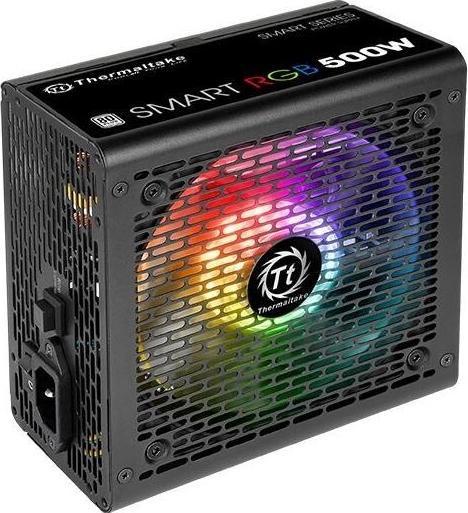 Produktbild Thermaltake Smart 500W RGB Netzteil (80+ 230V EU, 2xPEG, 120mm, Single Rail) (500 W)