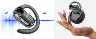 Actual product image Vidonn T3 wireless headphones - Black (22 h, Wireless)