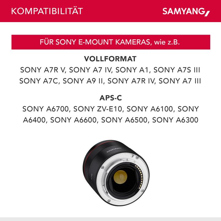 Produktbild Wiltec Samyang (Sony E, APS-C / DX, Vollformat)