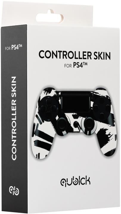 Produktbild Qubick Controller Skin Schwarz Weiss (PS4) (PS4)