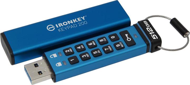 Actual product image Kingston Stick IronKey Keypad 200 512GB secure (512 GB, USB-A)