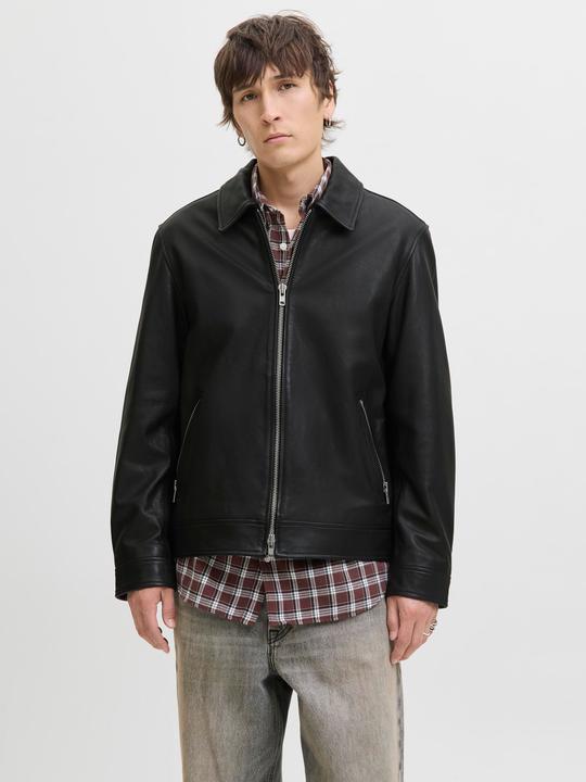 Actual product image Jack & Jones Jjecasablanca Leather Jacket Ln (XS)