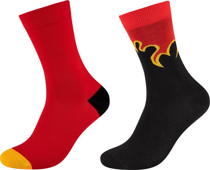 Produktbild Fun Socks Motiv Flame (2er Pack, 41 - 46)