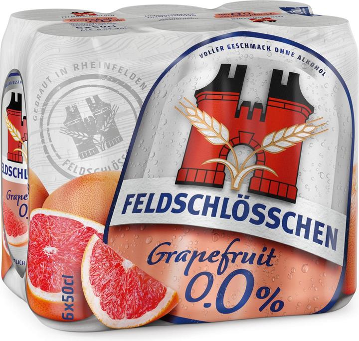 Image du produit Feldschlösschen Pamplemousse 0.0% Boîte 6x50cl (6 x 50 cl)