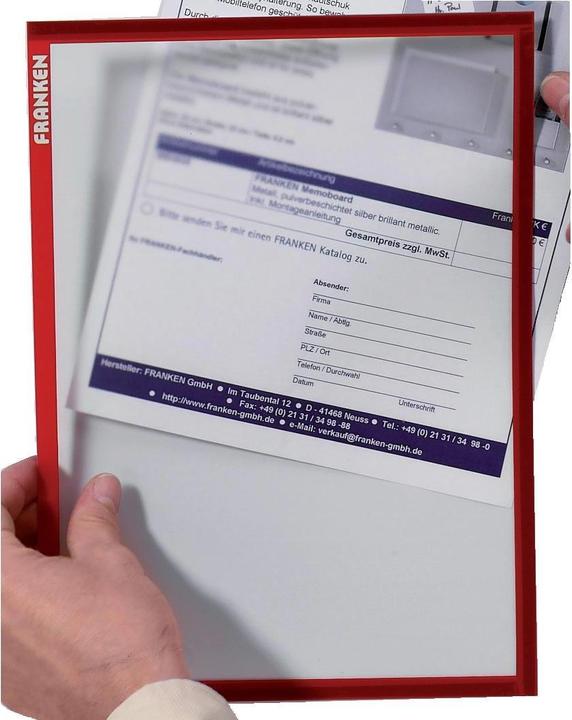 Actual product image Franken Document Holder X-tra!Line magnetic (A5, 1 x)