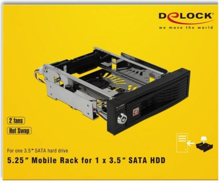 Actual product image Delock 5.02" removable frame for 3.5" HD