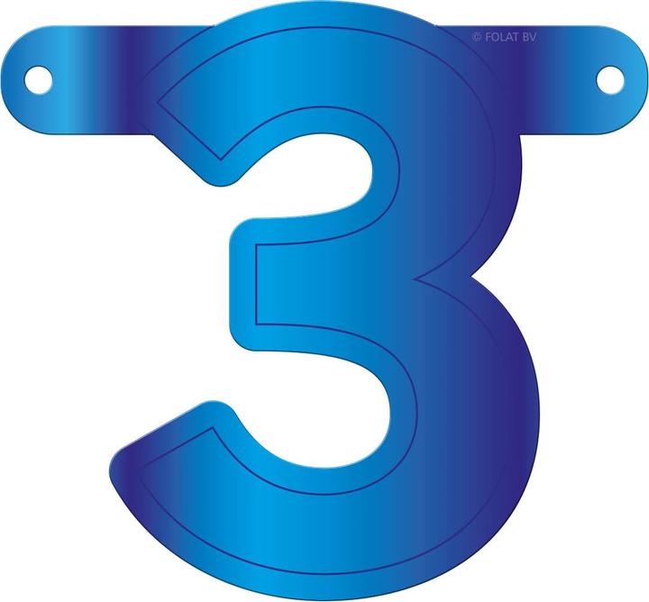Image du produit Folat Bannière lettre bleue 3