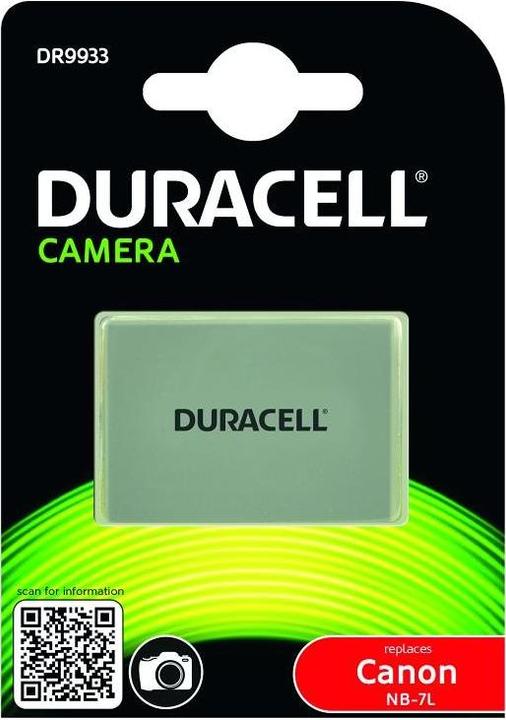 Actual product image Duracell Lithium-ion battery NB-7L, 1000 mAh (Camera battery)