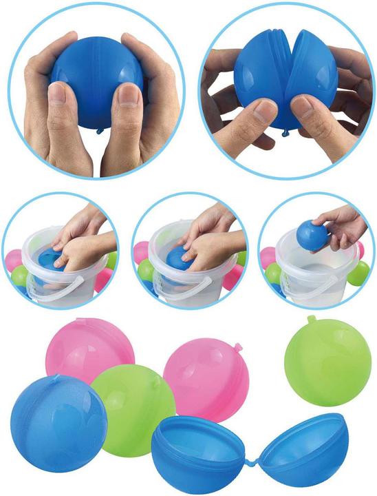 Produktbild Playfun Nachfüllbare Wasserbälle von, 6 Stk. (6 x)