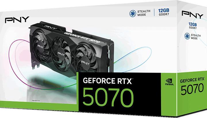 Immagine prodotto PNY RTX5070 VERTO Triple Fan 12GB GDDR7 HDMI 3xDP (12 GB)