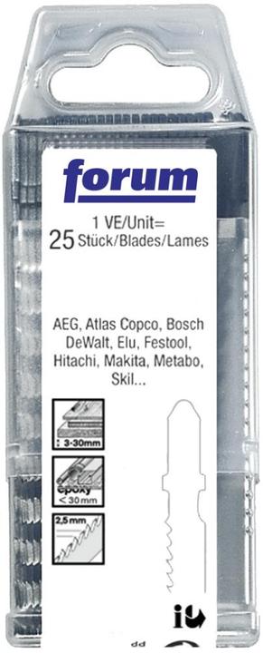 Immagine prodotto Forum Professional Solutions Scatola di lame per seghetto alternativo T101B 25 pezzi HCS per materiali morbidi