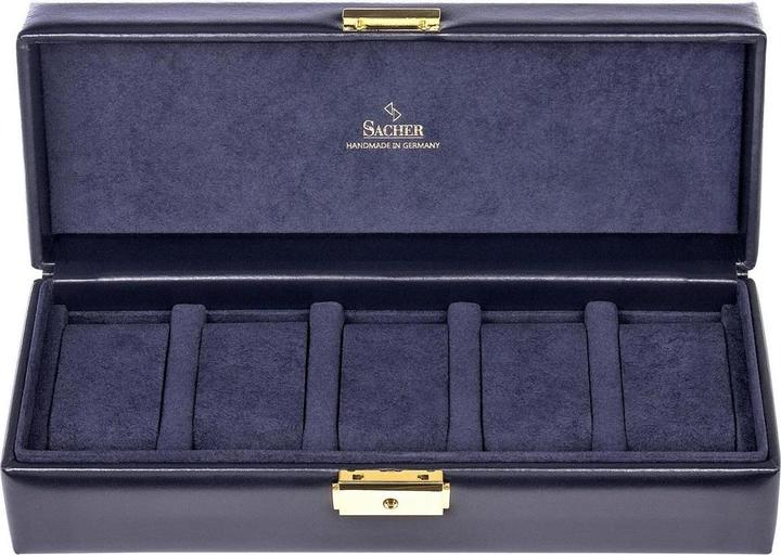 Produktbild Sacher 1015.301.014023 - Uhrenetui für 5 Uhren acuro navy (Leder)