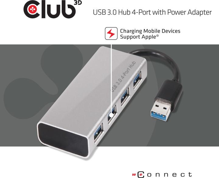 Produktbild Club 3D Csv-1431 (USB-C, 4 Ports)