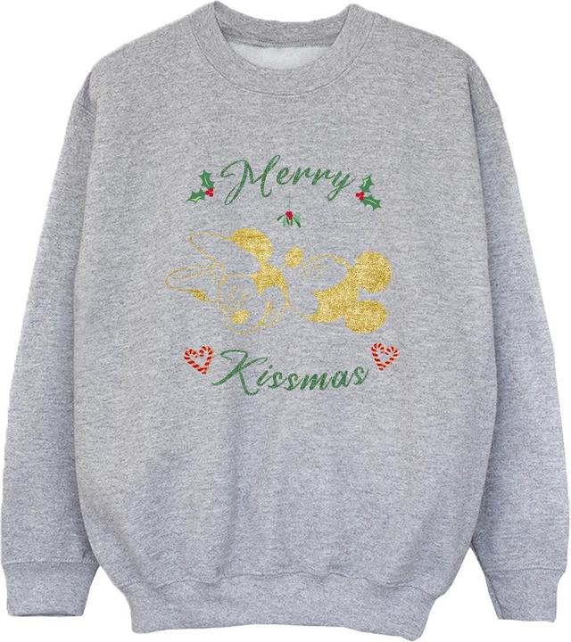 Disney Mickey Mouse Merry Kissmas Sweatshirt Jungen (140, 146)