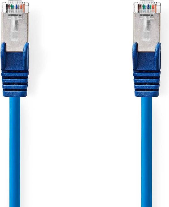 Produktbild Nedis CAT5e-Netzwerkkabel | SF/UTP | RJ45 Stecker | RJ45 Stecker | 20.0 m | Rund | PVC | Blau | Labe (SF/UTP, CAT5e, 20 m)