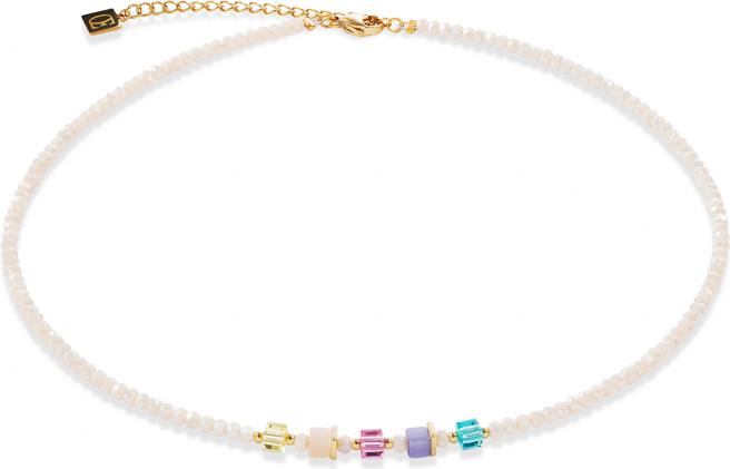 Coeur de Lion Halskette Weiss-Gold