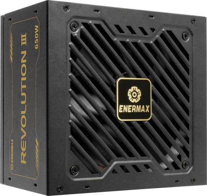 Produktbild Enermax Power Supply 650W Revolution3 80+ Gold Black FULLMOD (650 W)