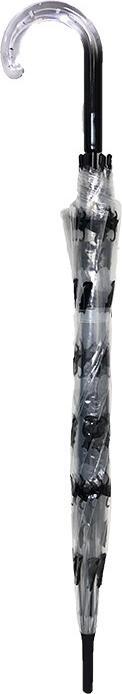 Produktbild CreaDiva Smartbulle Regenschirm, lang, transparent, Glockenform, robust, automatisch, Durchmesser = 85 cm, Re
