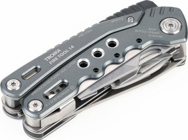 Actual product image Troika FIRE TOOL 14 Outil avec 14 fonctions, gris (14 Functions)