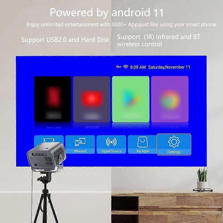 Immagine prodotto PhoneLook Smart Projektor A10 Plus Home Theater Android 11.0 mit integrierten 5W Lautsprechern