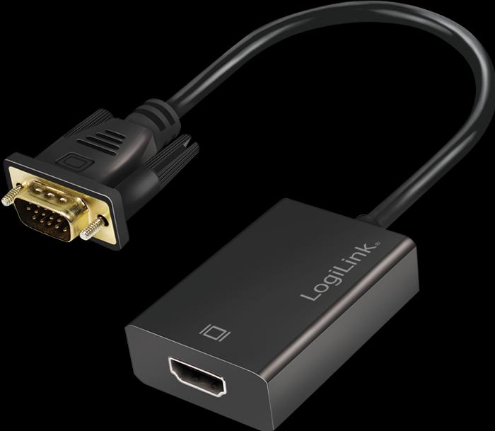 Immagine prodotto LogiLink CV0060 - Convertitore VGA con audio e HDMI (HDMI, 20 cm)