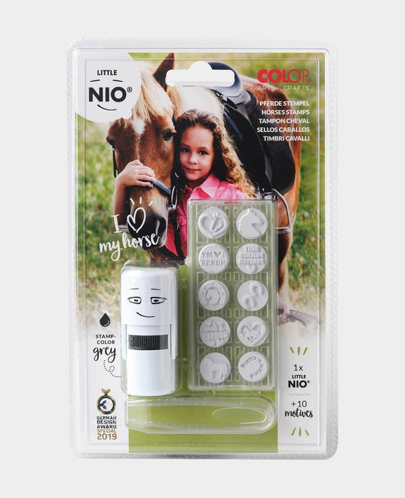 Produktbild Colop Stempel Little NIO Set Pferde 10-teilig