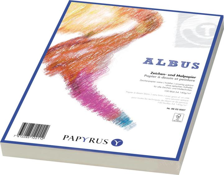 Image du produit Papyrus Papiers à dessin et à peinture Albus (A4, Blanc)