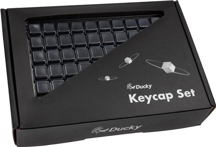 Image du produit Ducky Blank Black PBT Set, profil MDA - 133 Keycaps
