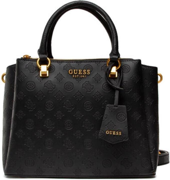 Produktbild Guess Zanelle, Synthetic Leather, Textile Handbag, Black, HWPA84, 31 x 24