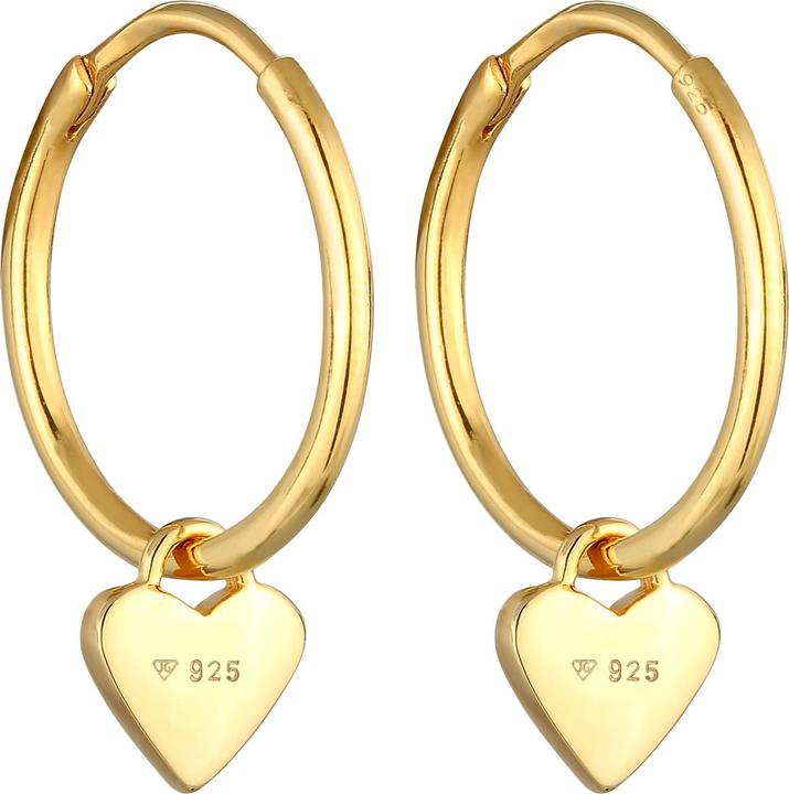 Immagine prodotto Elli Creolo, cuore (Smalto, Nessuna pietra, Argento 925 placcato oro)