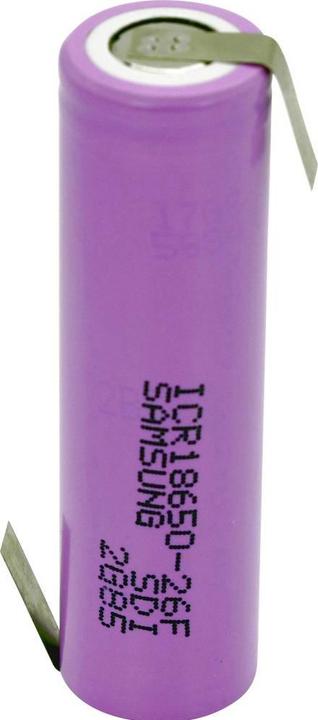 Samsung ICR18650-26 ZLF (1 pcs, 18650, 2550 mAh)