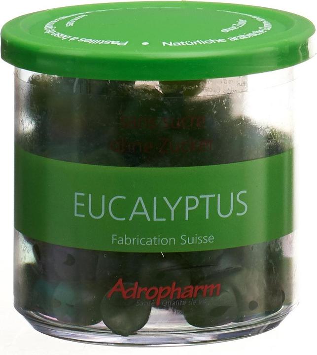 Adropharm Eukalyptus ohne Zucker reizlindernde Pastillen Pastillen (1 Stück)